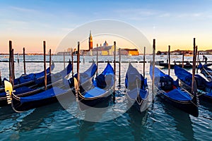 Sunset in Venice. Italy