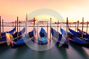 Sunset in Venice. Italy