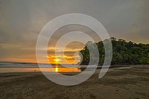 Sunset in Ventanas Beach photo