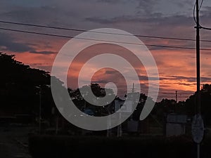 The sunset very beautiful right?