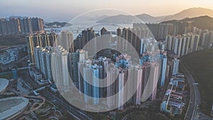 the sunset of the Vibrant TKO Cityscape hk Feb 14 2024