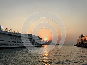 Sunset at Victoria Harbour