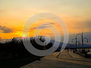 Sunset view at BatÃÂ±park. photo