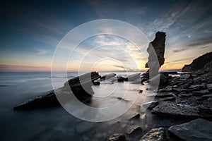 Sunset view at the Black Sea coast