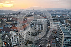 Sunset view of Budapest, Hungary