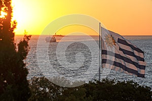 Sunset view from Colonia del Sacramento