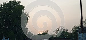 Sunset view evening time