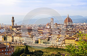 Sunset view of Florence, Tuscany, Italy