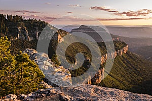 Sunset View of the Grand Canyon North Rim from Locust Point photo