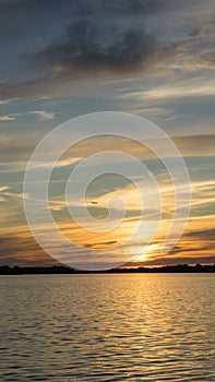 A sunset view from Lachine Lighthouse, Montreal, Quebec - Canada