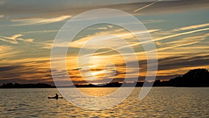 A sunset view from Lachine Lighthouse, Montreal, Quebec - Canada