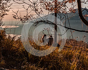 Sunset view from Monte Barro