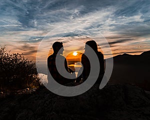 Sunset view from Monte Barro