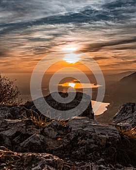 Sunset view from Monte Barro