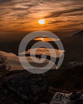 Sunset view from Monte Barro