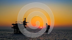 Sunset view at Oil Field_2
