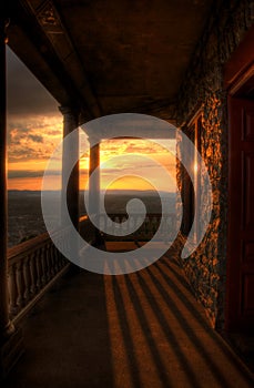 Sunset View From Pagoda Porch