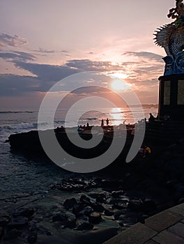 Sunset View from Pererenan Beach at Bali