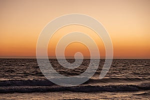 Sunset view of Scarborough Beach in Perth