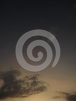 Sunset view sky cloud night