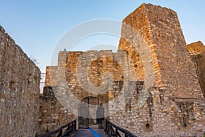 Sunset view of Smederevo fortress in Serbia