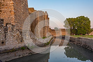 Sunset view of Smederevo fortress in Serbia