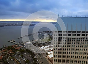 A Sunset View from the Top of the Hyatt, San Diego