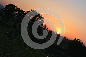 Sunset view from Triund