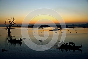 Sunset view from U Bein Bridge