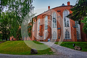 Sunset view of University of Tartu Museum in Estonia