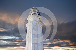 Sunset views of the Cabo Trafalgar Lighthouse, CÃ¡diz photo