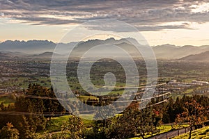 Sunset views from Three Lands View point