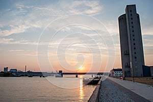 Sunset in Vordingborg in Denmark