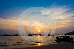 Sunset in Vung Tau, in Vietnam