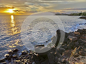 sunset in Waihikuli wayside park in Lahaina