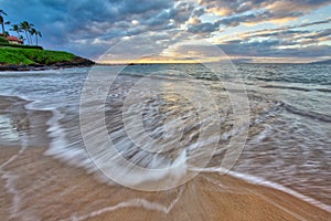 Sunset at Wailea Beach photo