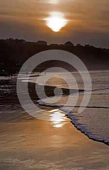 Sunset walk home, Refelctions of Whitby Bay