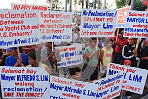 Sunset watch protest for Manila Bay, Manila