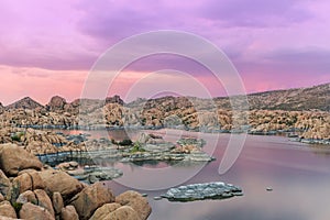 Sunset at Watson lake