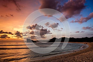 Sunset at Watu Karung, Java, Indonesia