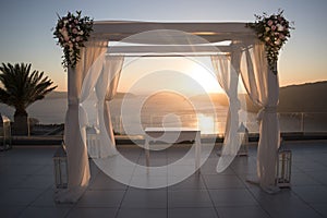 Sunset Wedding Alter