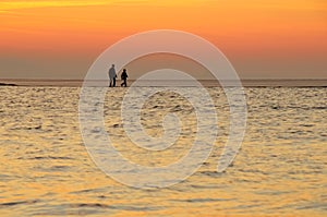 Sunset at West Kirby photo