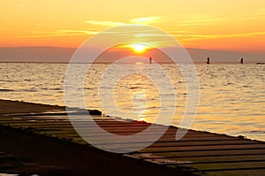 Sunset at West Kirby photo