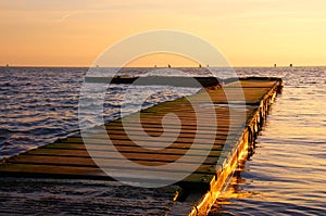 Sunset at West Kirby photo