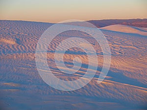 Sunset at White Sands National Monument