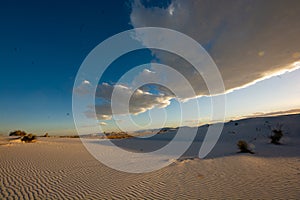 Sunset at White Sands National Monument, Alamogordo, New Mexico