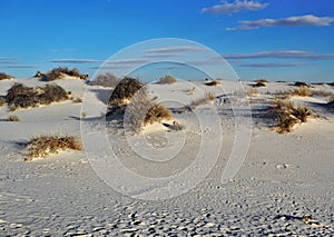 Sunset at White Sands National Monument in New Mexico