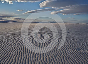 Sunset at White Sands National Monument in New Mexico