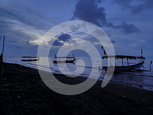 Sunset with widuri beach