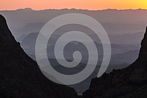 Sunset at The Window in Big Bend